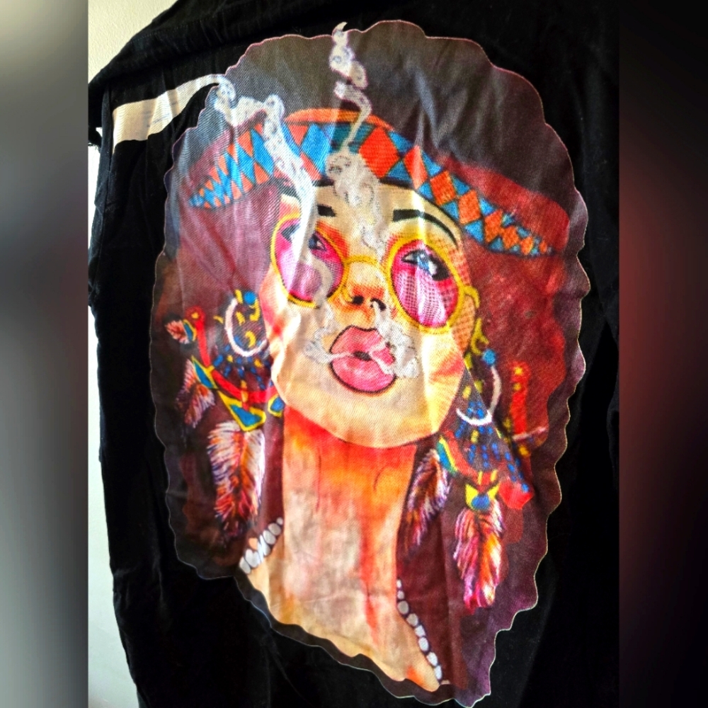 Black Jacket with Graphic